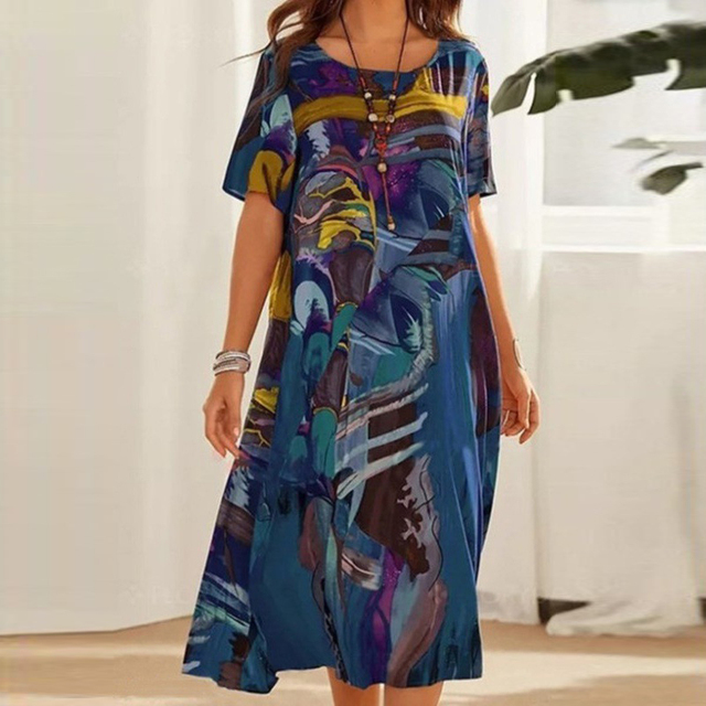 Abigail™ - Comfortable Printed Dress