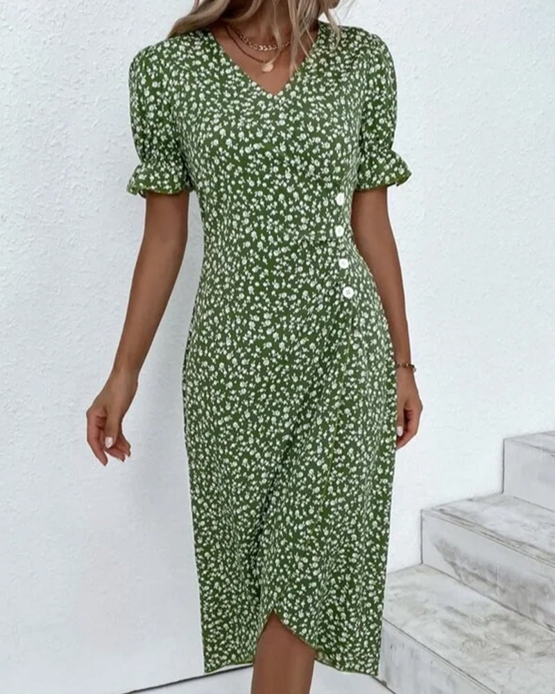 Ellaine™ - Floral Tummy Control Summer Dress