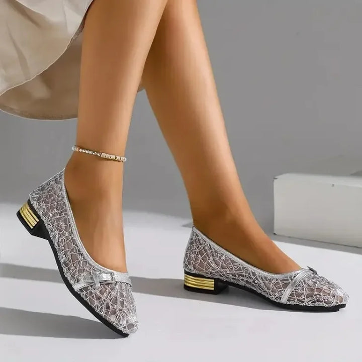 Women's Casual Lace and Mesh Slippers