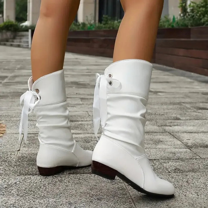 Stef™ - Fashionable Lace-Up Ankle Boots