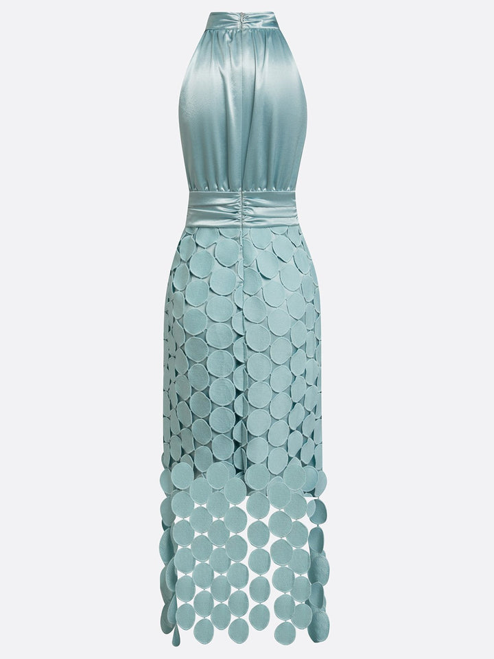 Céline | Damen Halter Midi Kleid