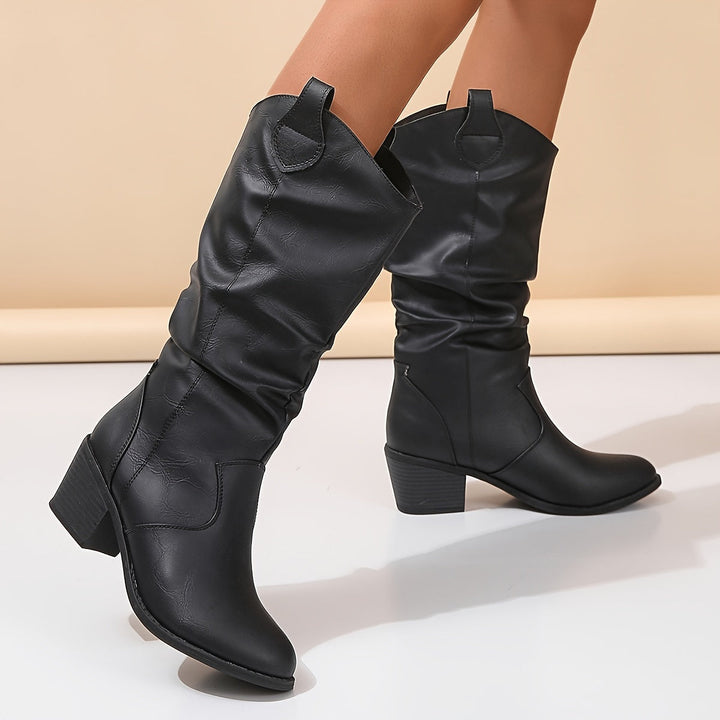 Galiene | Women’s Western Cowboy Boots for Wide Calves with a Low Heel
