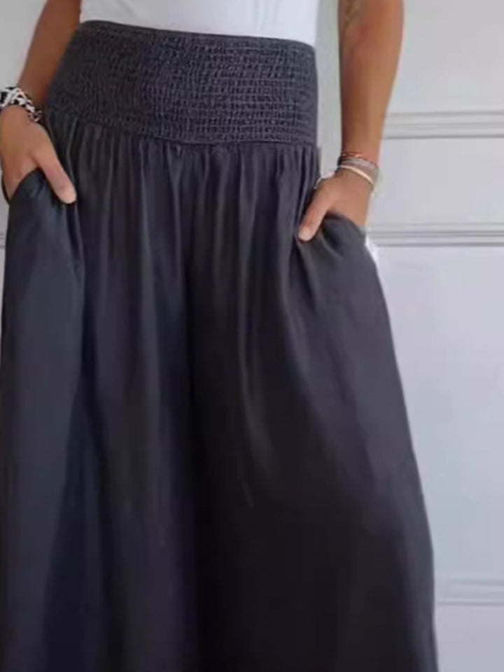 Marlene | Wide-leg cotton trousers for summer