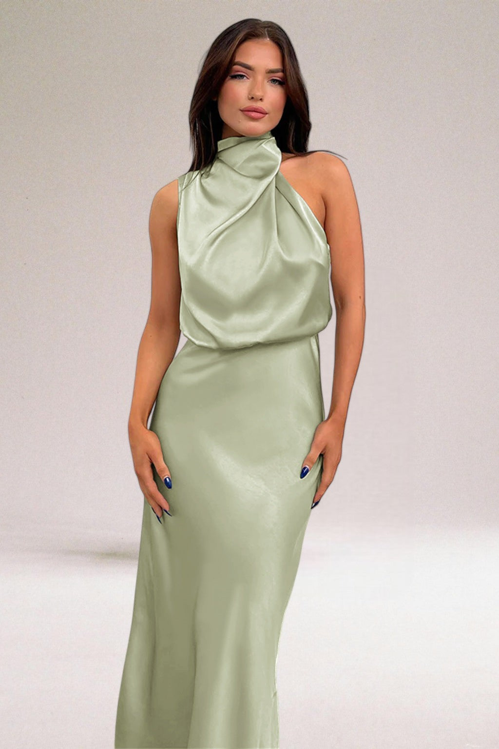 Flavia | Elegant Halter Dress