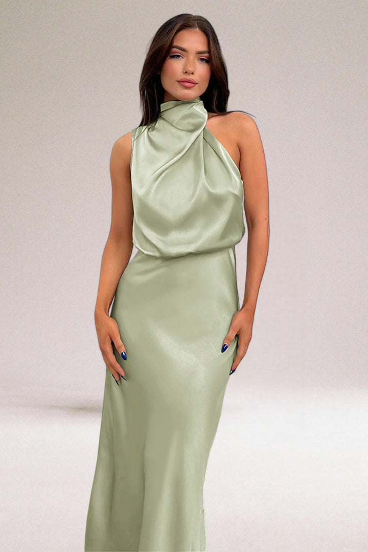 Flavia | Elegant Halter Dress