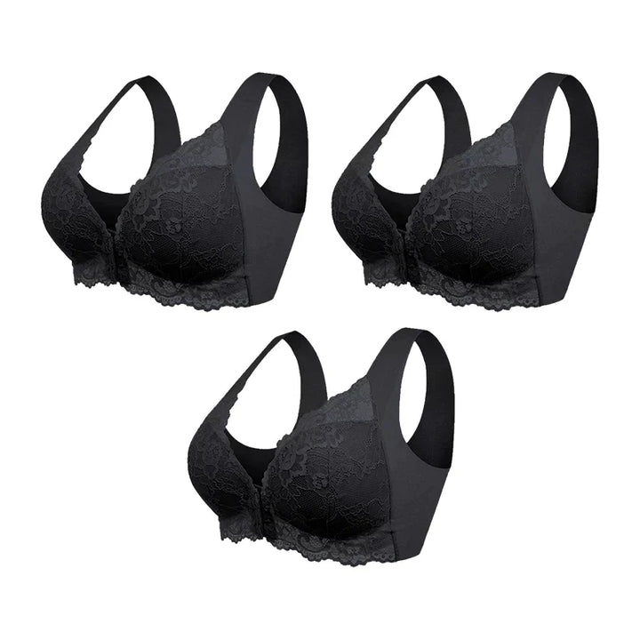 Romilda - (3-PACK DEAL) Shaping Wireless Front Closure Bra