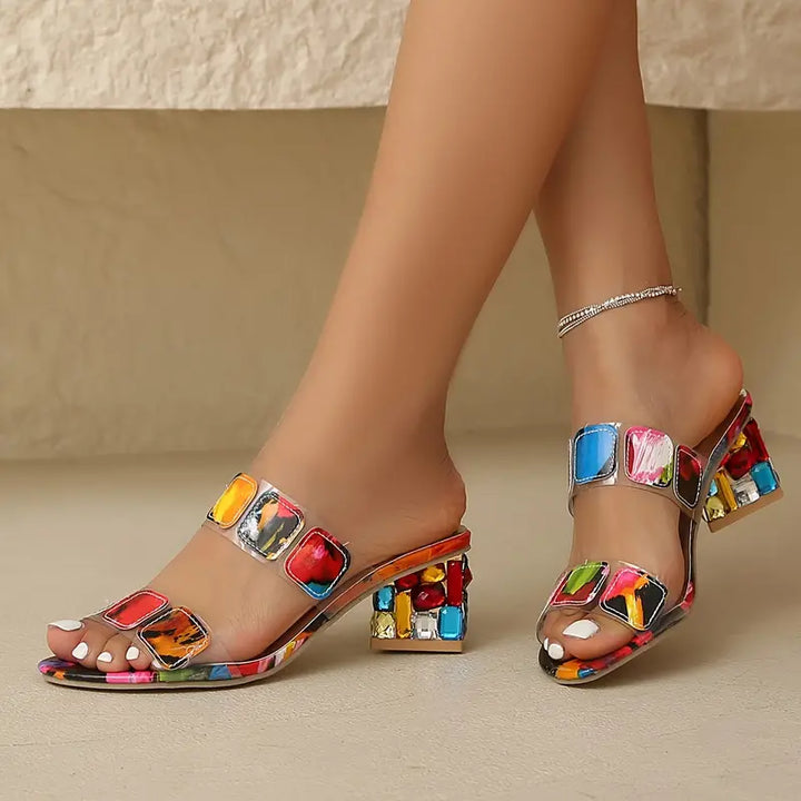Chiara™ - Colorful Double Strap Sandals
