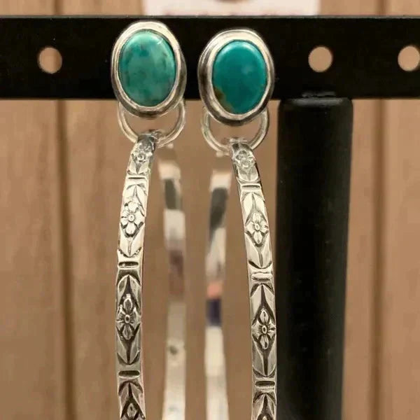 Vintage Onyx Boho Earrings