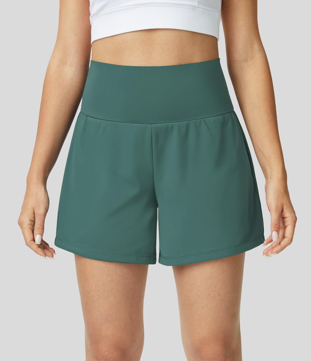 Luigia - 2-in-1 High-Waisted Yoga Shorts