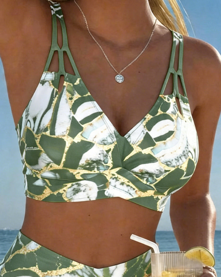 Luna | Women's V-Neck Strap Bikini with Regular Fit