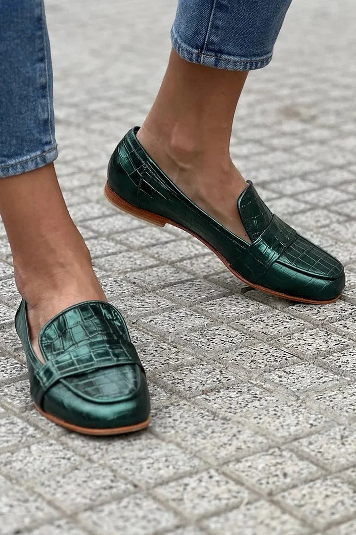 CROCODILE EFFECT LOAFERS