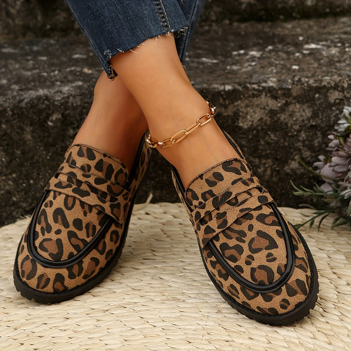 Maggie | Leopard Print Slipper