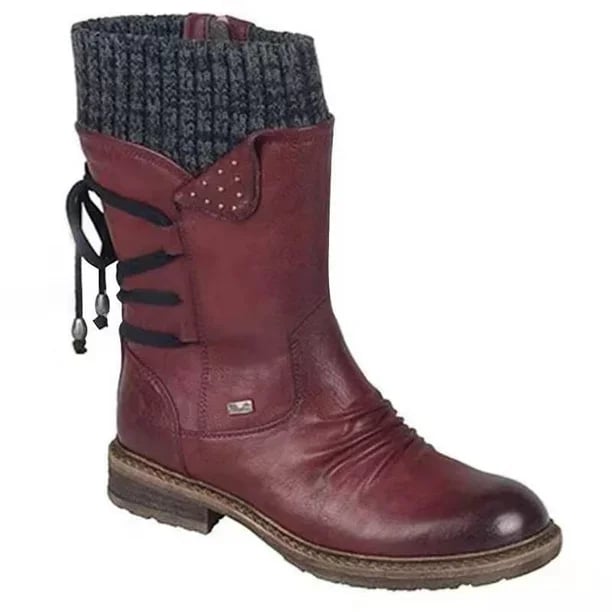 Valeria - Waterproof Boots with Zipper at the Calf
