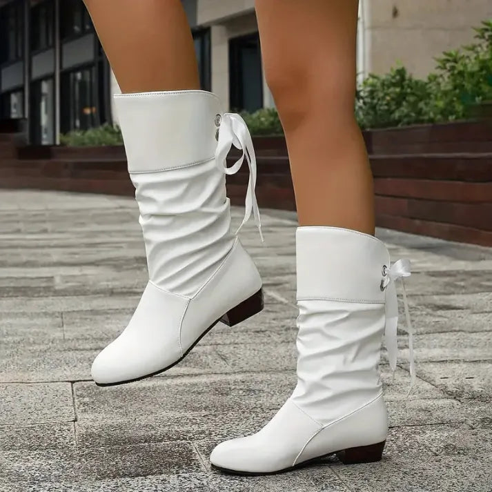 Stef™ - Fashionable Lace-Up Ankle Boots