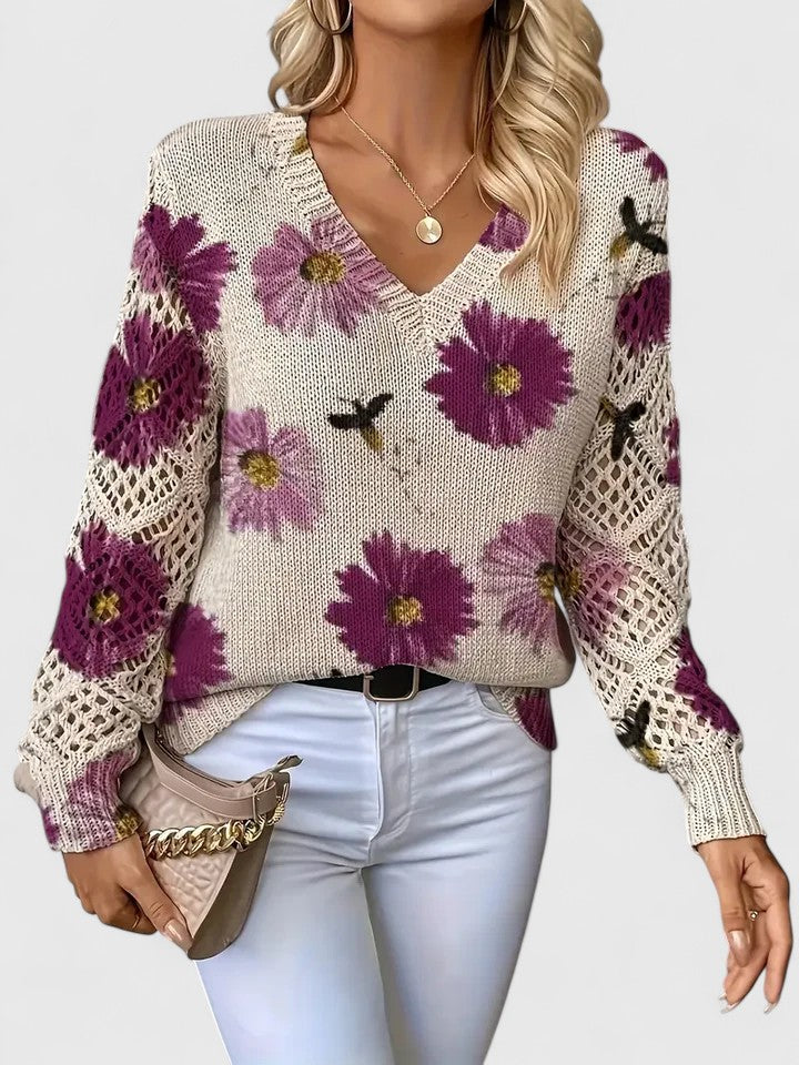 Deborah™ - Casual Floral Pullover