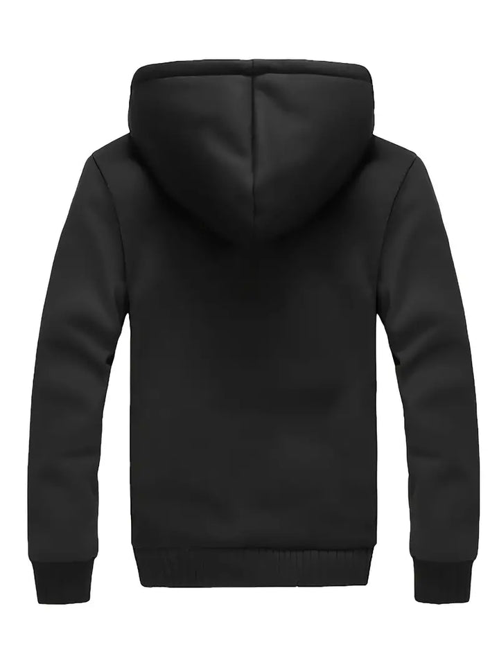 Noah - Warm Men's Fleece Jacket With Hood