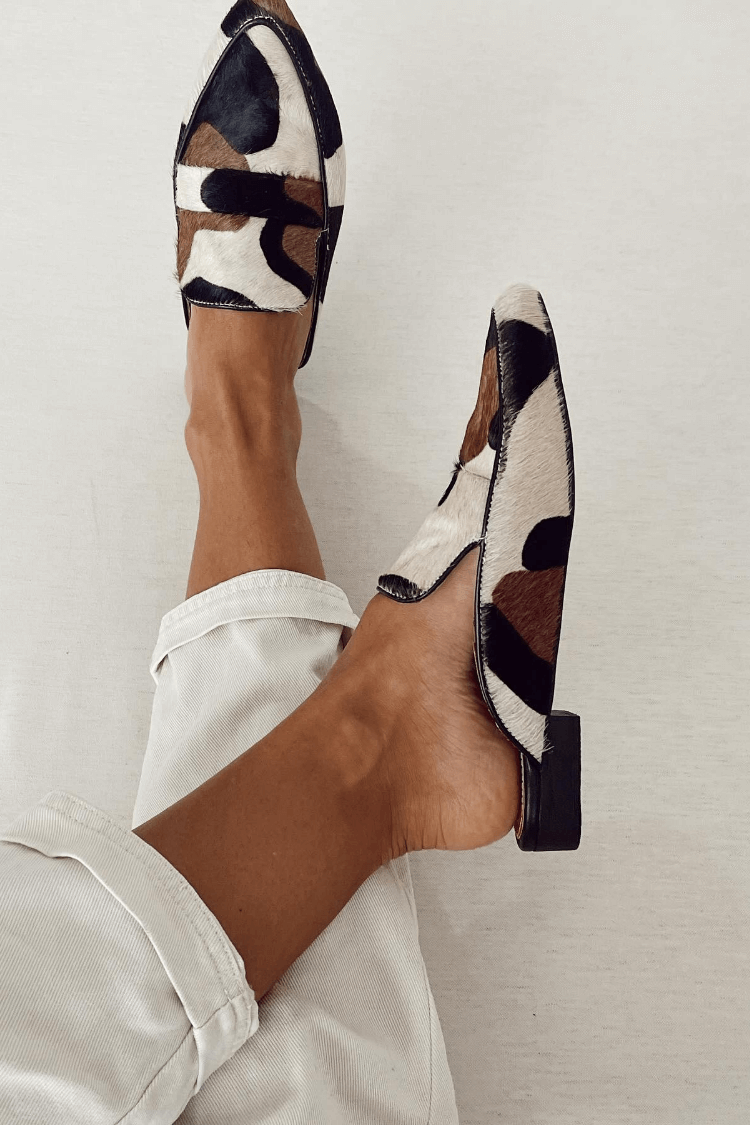 ABSTRACT PRINT LOAFERS