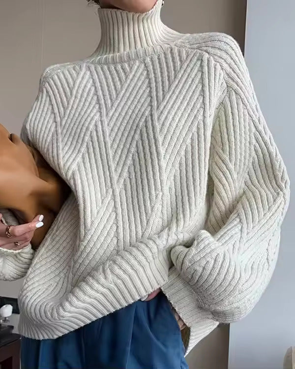 Audrey - Knitted Turtleneck Sweater
