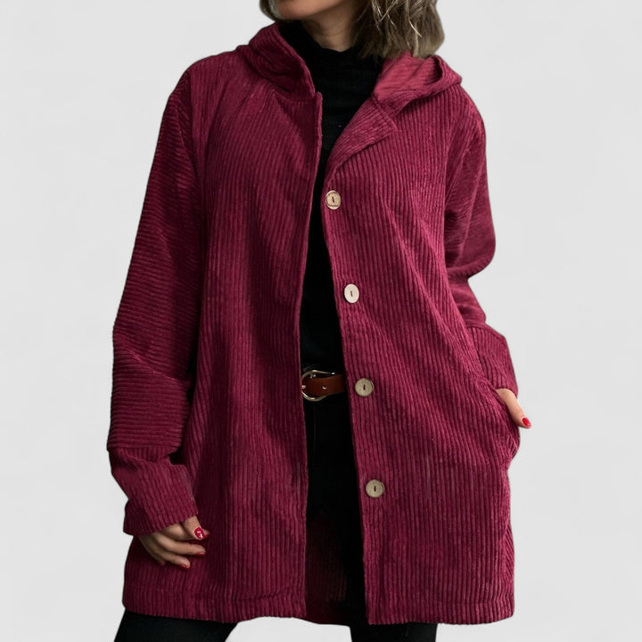 Cordia™ - Comfortable corduroy jacket with a hood