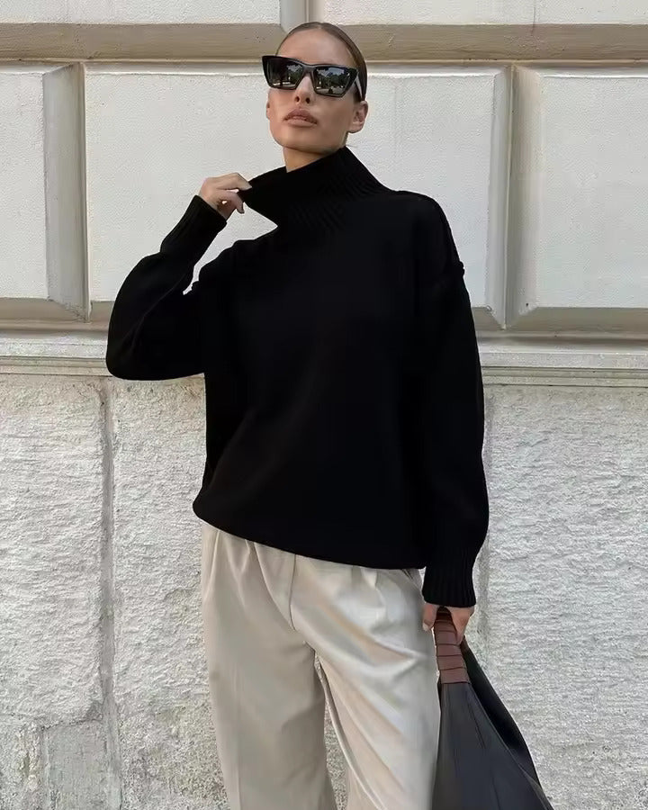 Isabella - Knitted roll-neck jumper