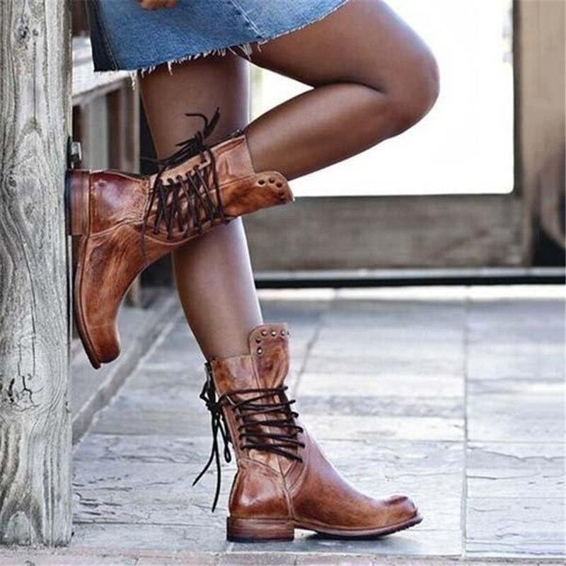 Concetta - Lace-Up Leather Boots