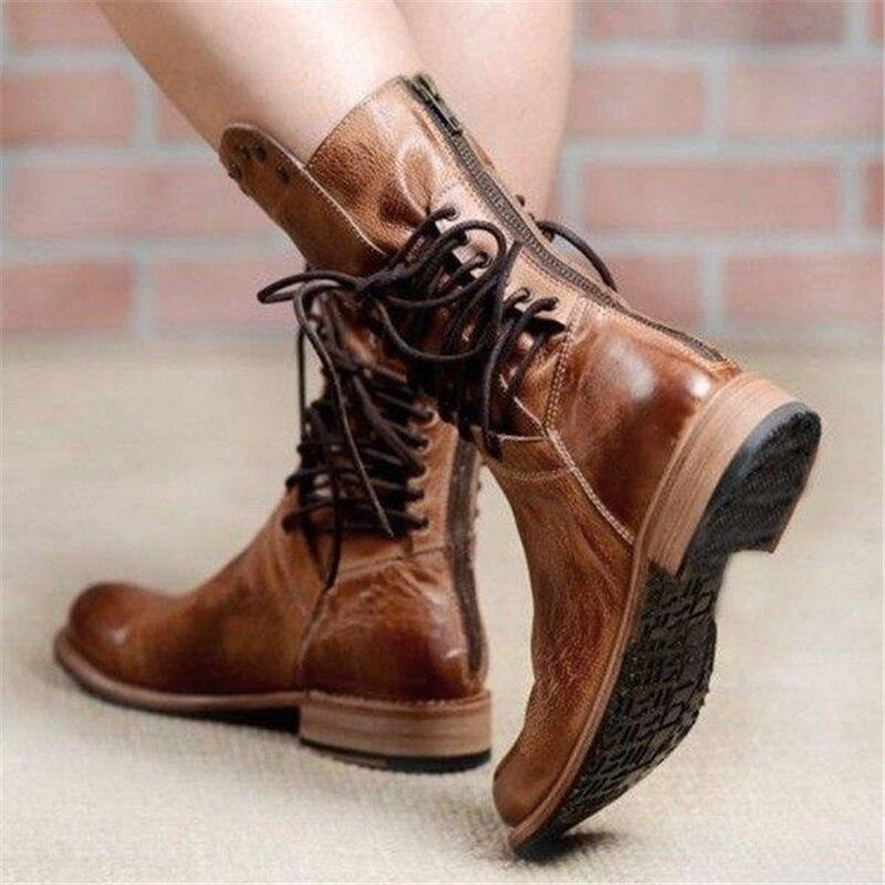 Concetta - Lace-Up Leather Boots