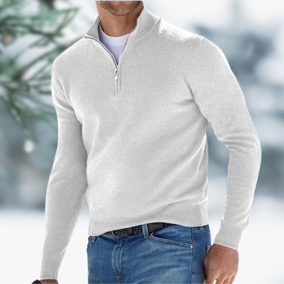 MARK | Men's Fine Knit Quarter-Zip Sweater