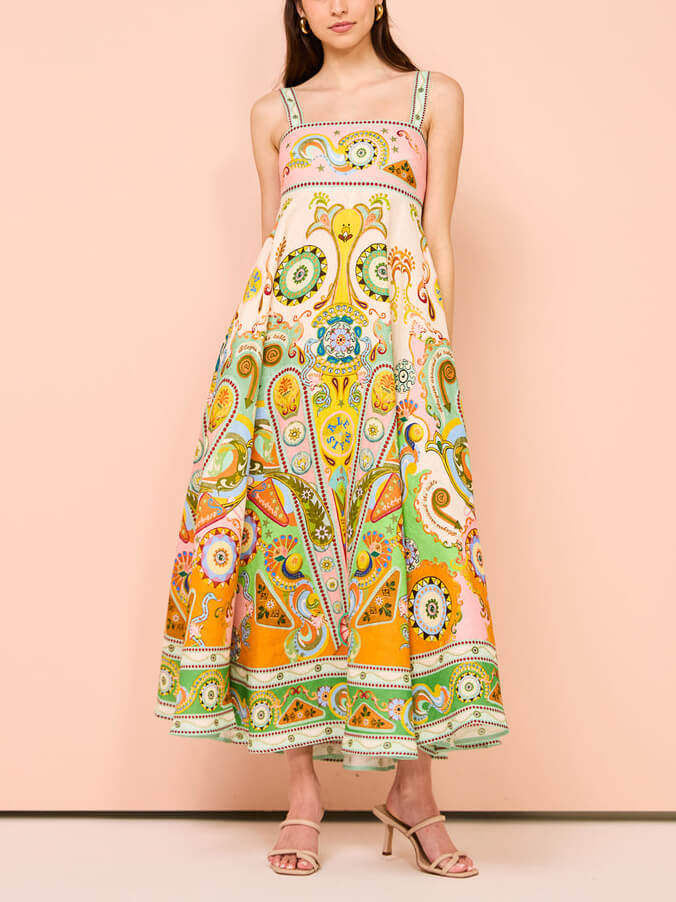 Unique Vacation Print Madi Cami Dress