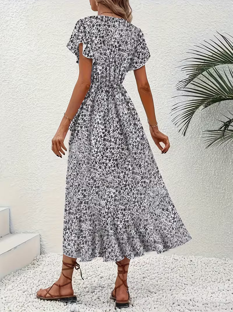 Elara | Flowing, Belly-Skimming Wrap Dress