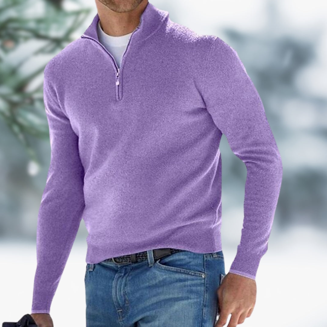 MARK | Men's Fine Knit Quarter-Zip Sweater