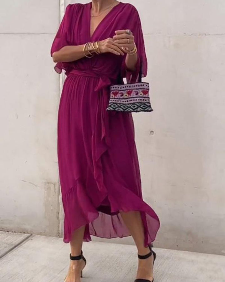Cristi™ - Flowy Crossover Dress