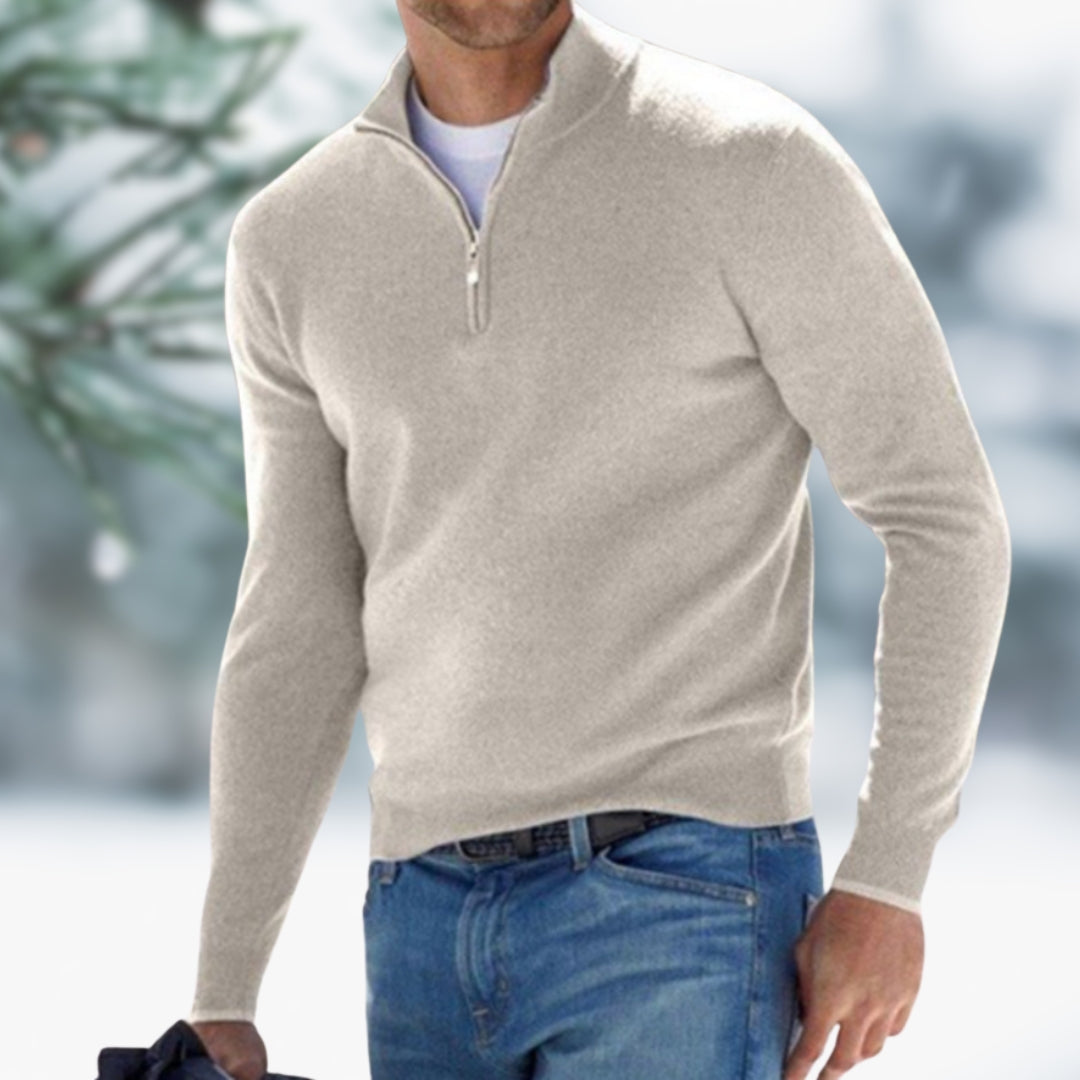 MARK | Men's Fine Knit Quarter-Zip Sweater