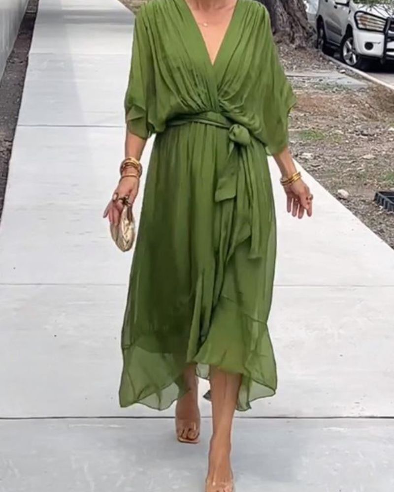 Cristi™ - Flowy Crossover Dress