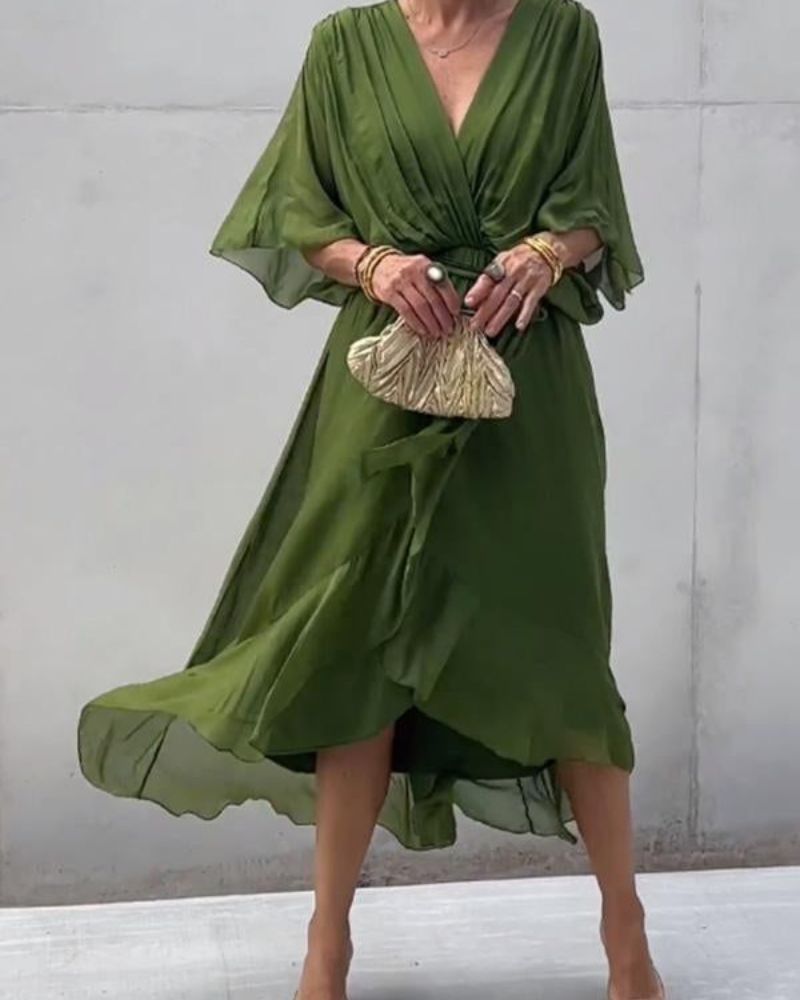 Cristi™ - Flowy Crossover Dress