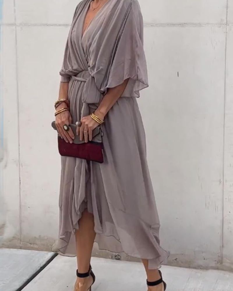 Cristi™ - Flowy Crossover Dress