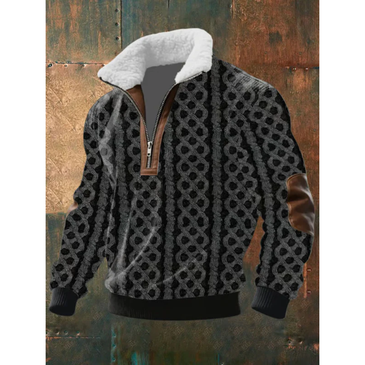 SILVORO | Fleece pullover with high collar