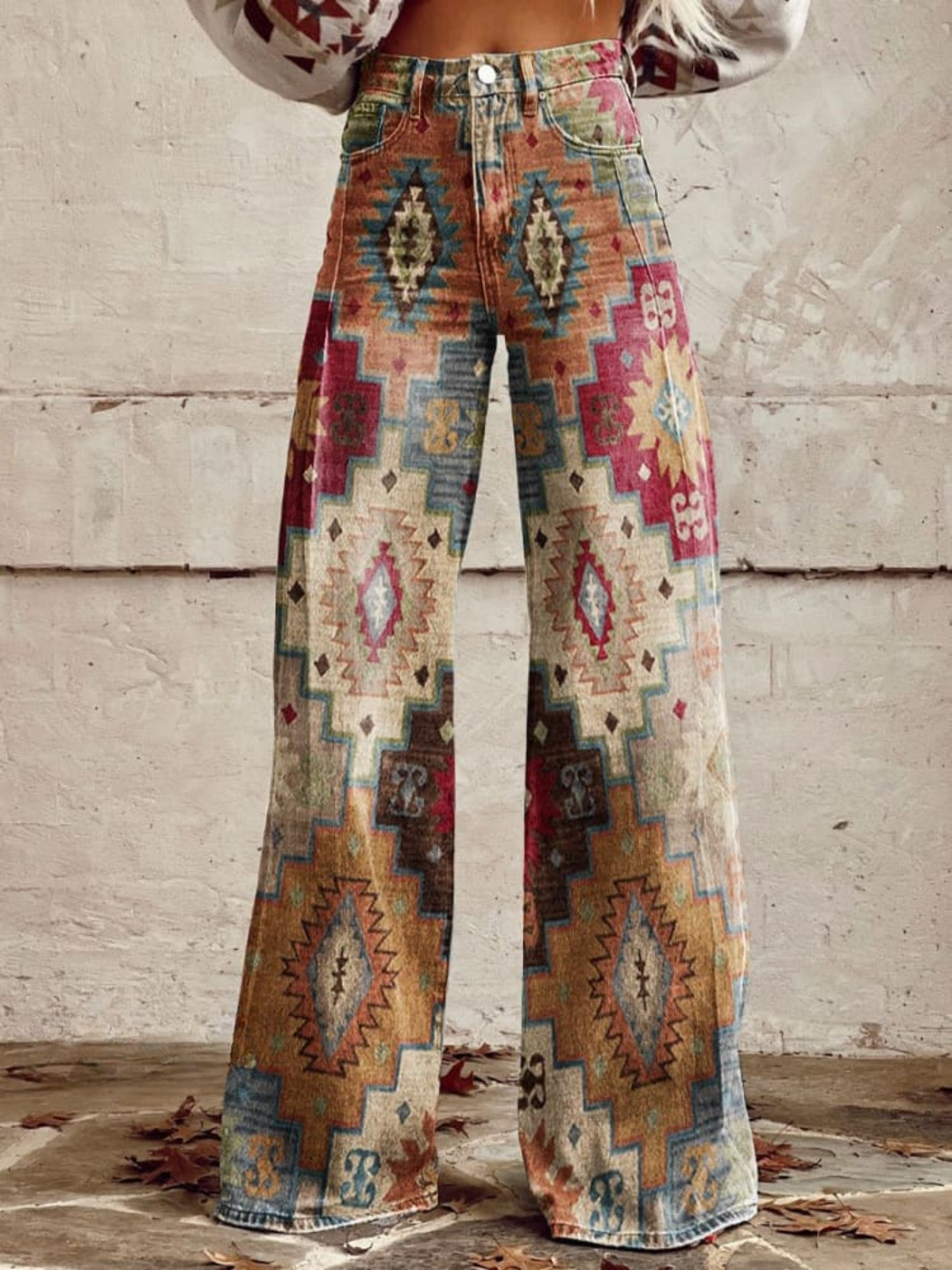 ELVIRA VINTAGE WIDE-LEG TROUSERS