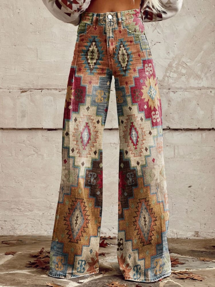 ELVIRA VINTAGE WIDE-LEG TROUSERS