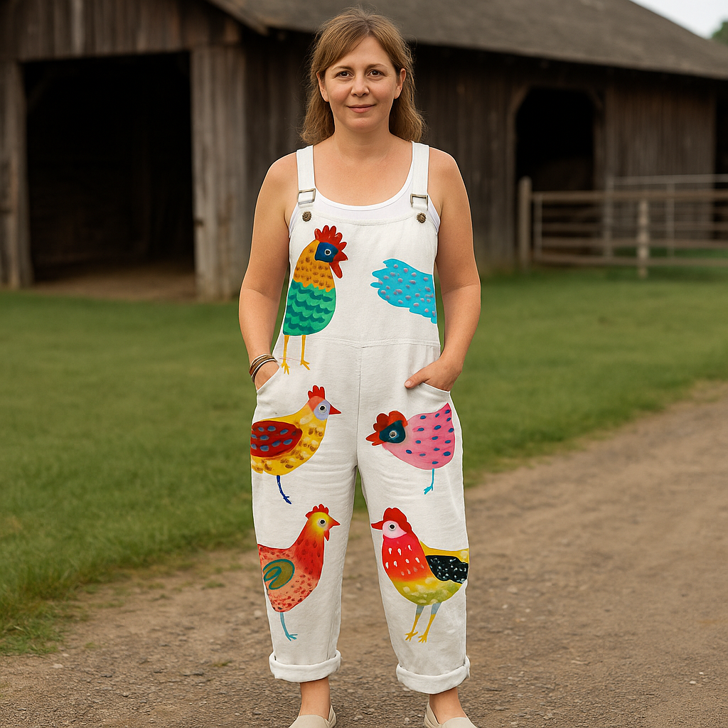 Vintage Wide-Leg Jumpsuit - Effortless Comfort & Chic Style for Women