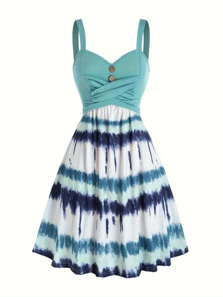 Gisele™ - Comfortable Sleeveless Tie-Dye Summer Dress