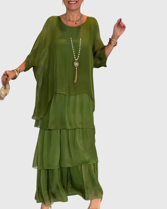 Susan™ | Elegant, long, flowing dress
