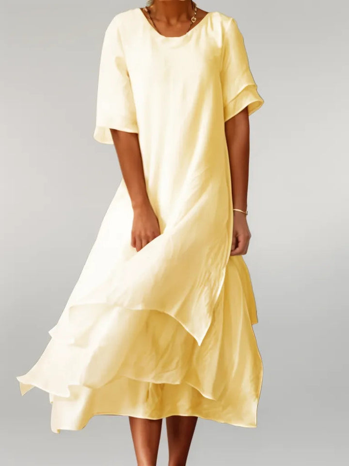 Vivienne™ - Elegant Cotton Maxi Dress