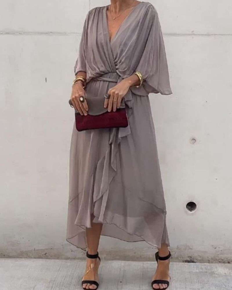 Cristi™ - Flowy Crossover Dress