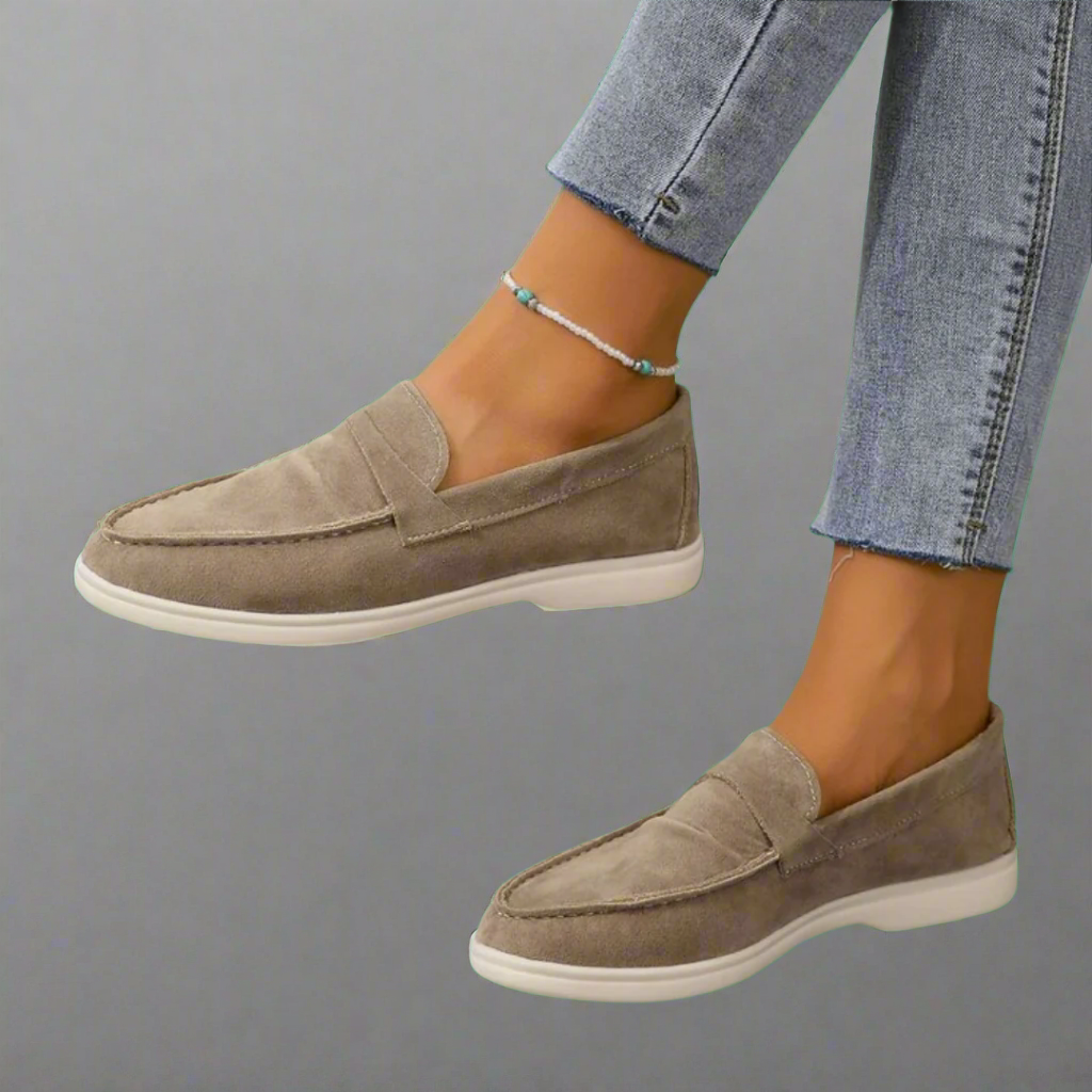 Hannah | Handmade Suede Moccasins with an Elegant Design
