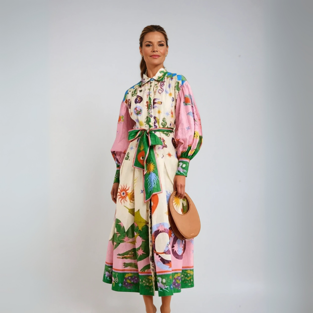 Dorthe™ | Elegant Maxi Dress from Italy