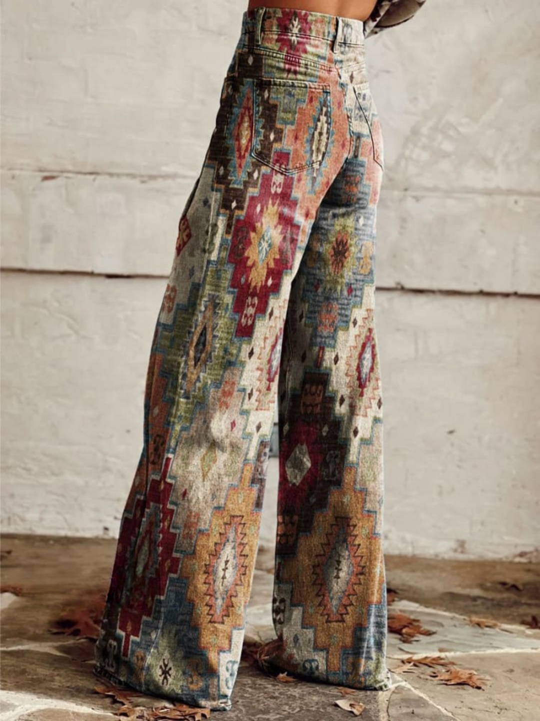 ELVIRA VINTAGE WIDE-LEG TROUSERS
