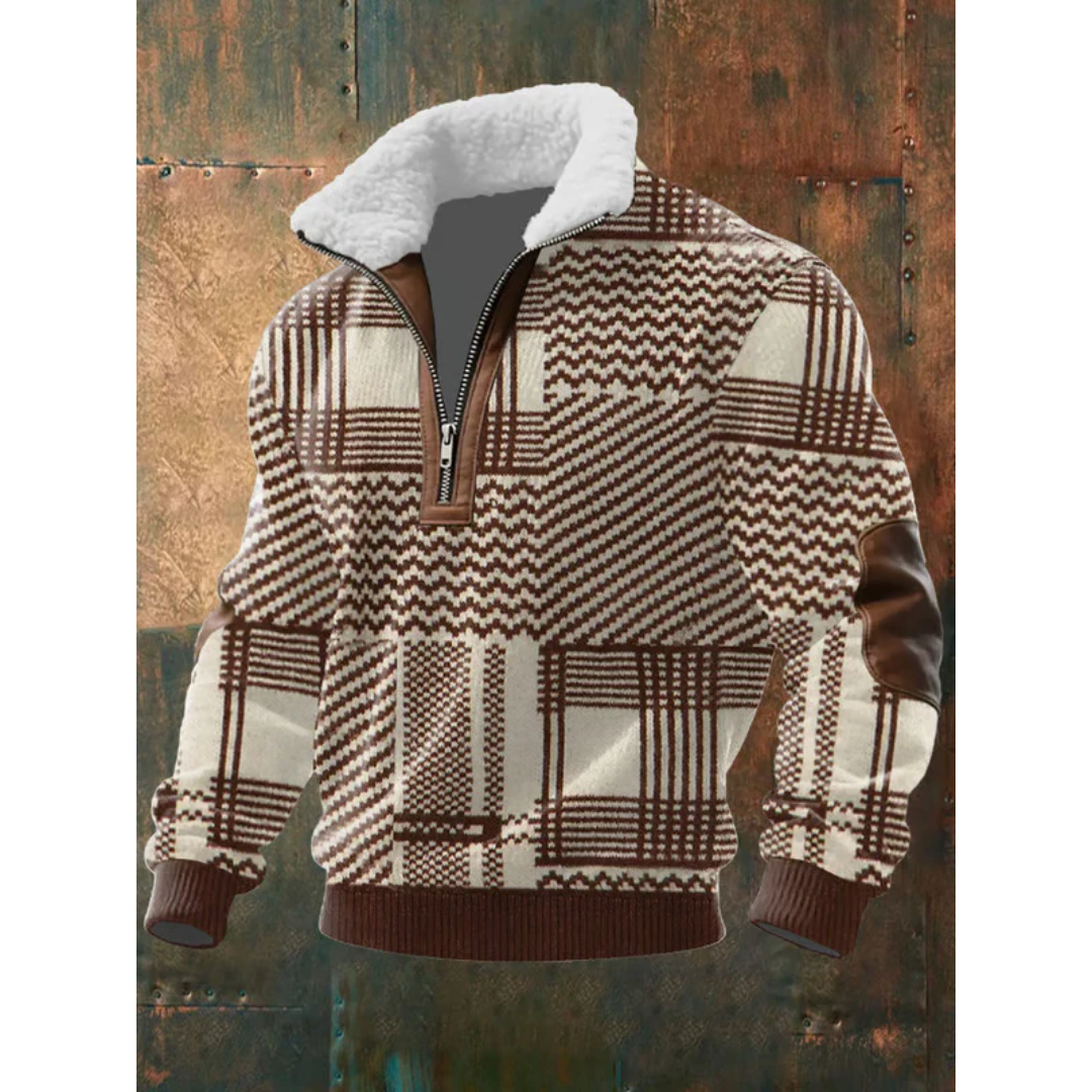 SILVORO | Fleece pullover with high collar
