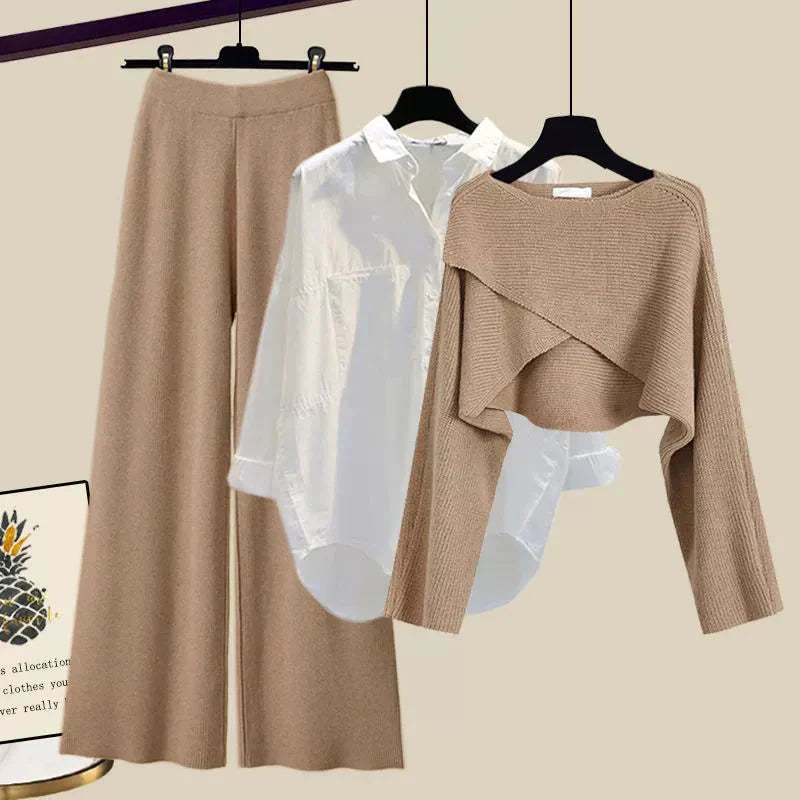 Thalia - Comfortable Three-Piece Long-Sleeve Set
