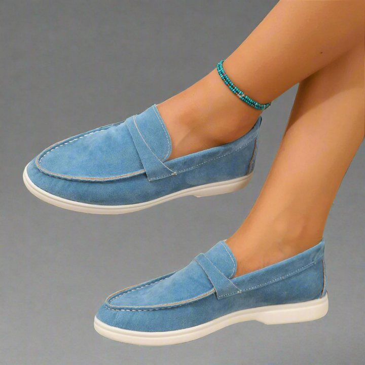 Hannah | Handmade Suede Moccasins with an Elegant Design