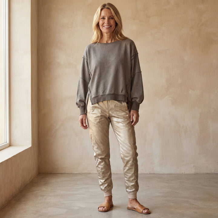 BRINA - Casual Top and Pants Ensemble